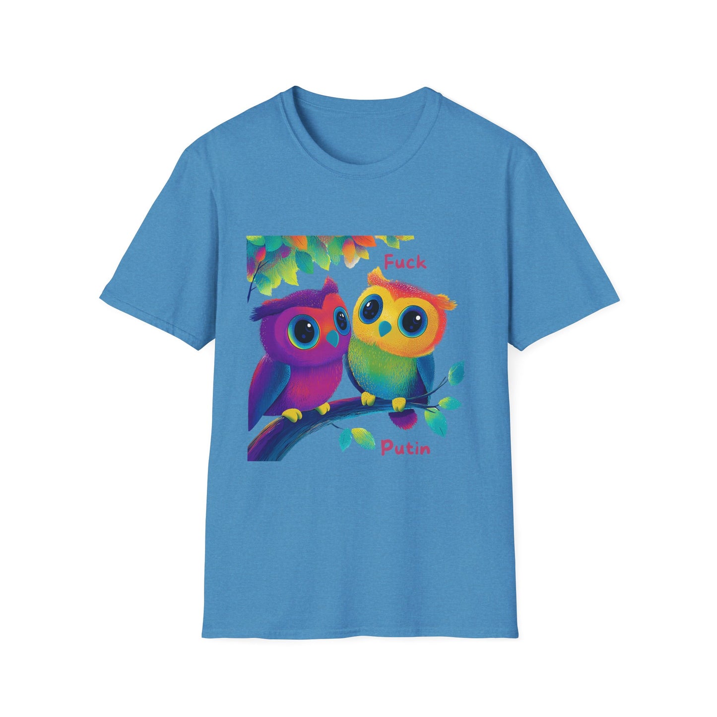 Colorful Owls Political Statement T-Shirt | Kawaii Activist Apparel
