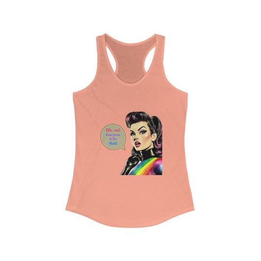 Rainbow Pride Pinup Racerback Tank | Oh No Everyone Is So Hot!