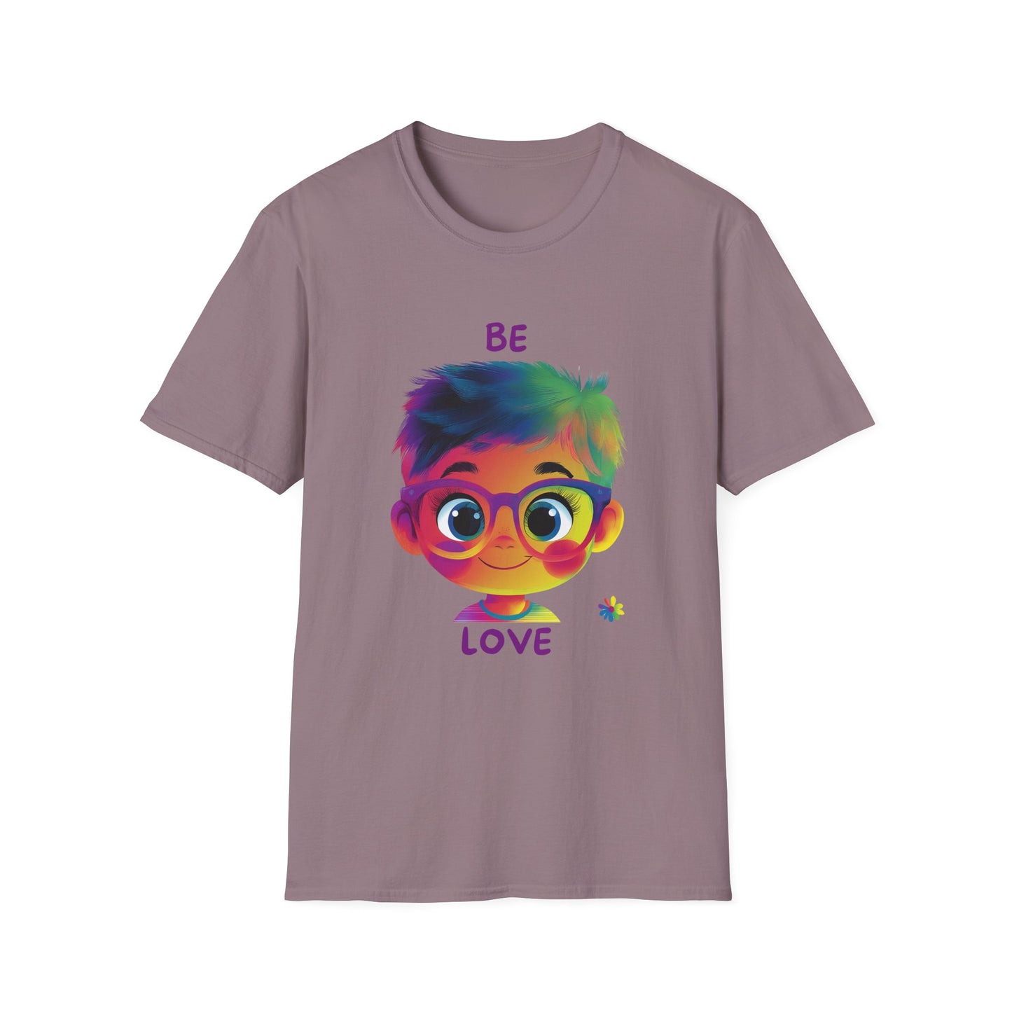 Be Love Rainbow Hair Character T-Shirt | Cute Pride Tee