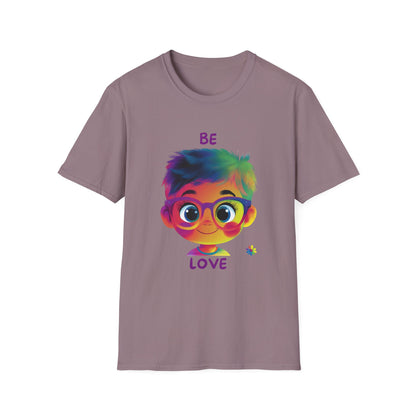 Be Love Rainbow Hair Character T-Shirt | Cute Pride Tee