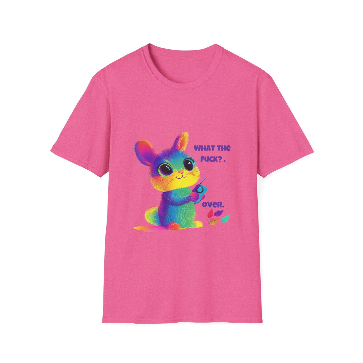Rainbow Bunny WTF T-Shirt | Kawaii Pastel Activism Tee
