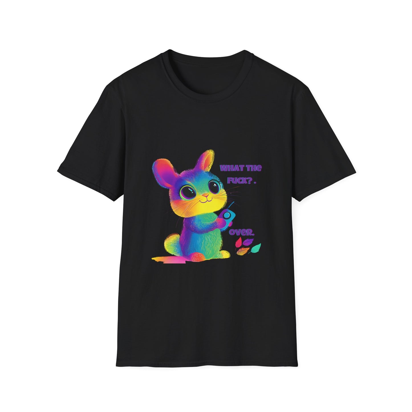 Rainbow Bunny WTF T-Shirt | Kawaii Pastel Activism Tee