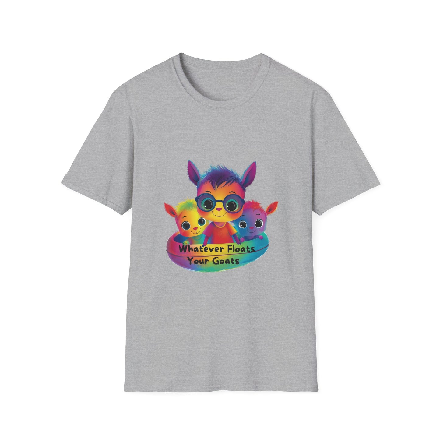 Kawaii Goats Squad Whatever Floats Your Goats T-Shirt