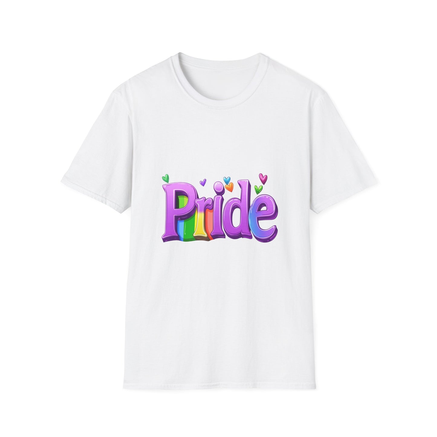 Rainbow Pride 3D Typography T-Shirt | LGBTQ+ Unisex Tee