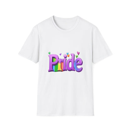 Rainbow Pride 3D Typography T-Shirt | LGBTQ+ Unisex Tee