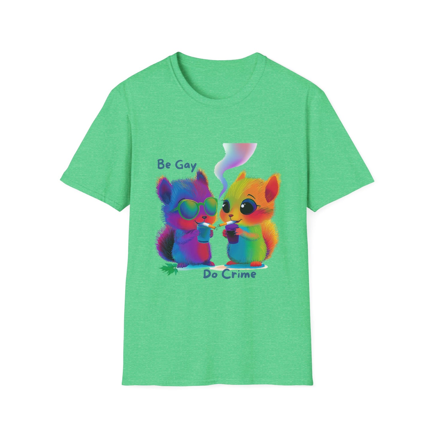 Be Gay Do Crime Kawaii T-Shirt | LGBTQ+ Pride Unisex Tee