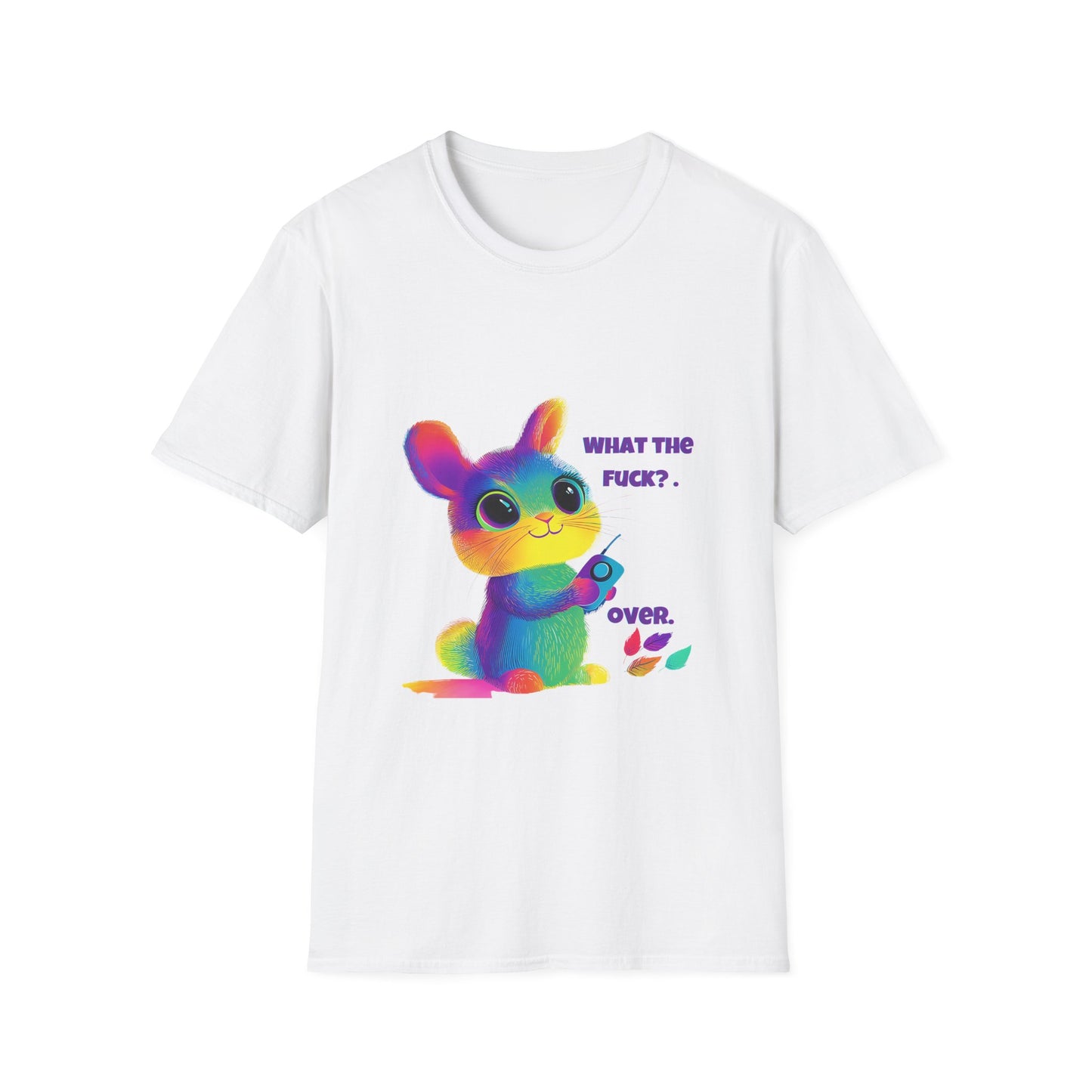 Rainbow Bunny WTF T-Shirt | Kawaii Pastel Activism Tee