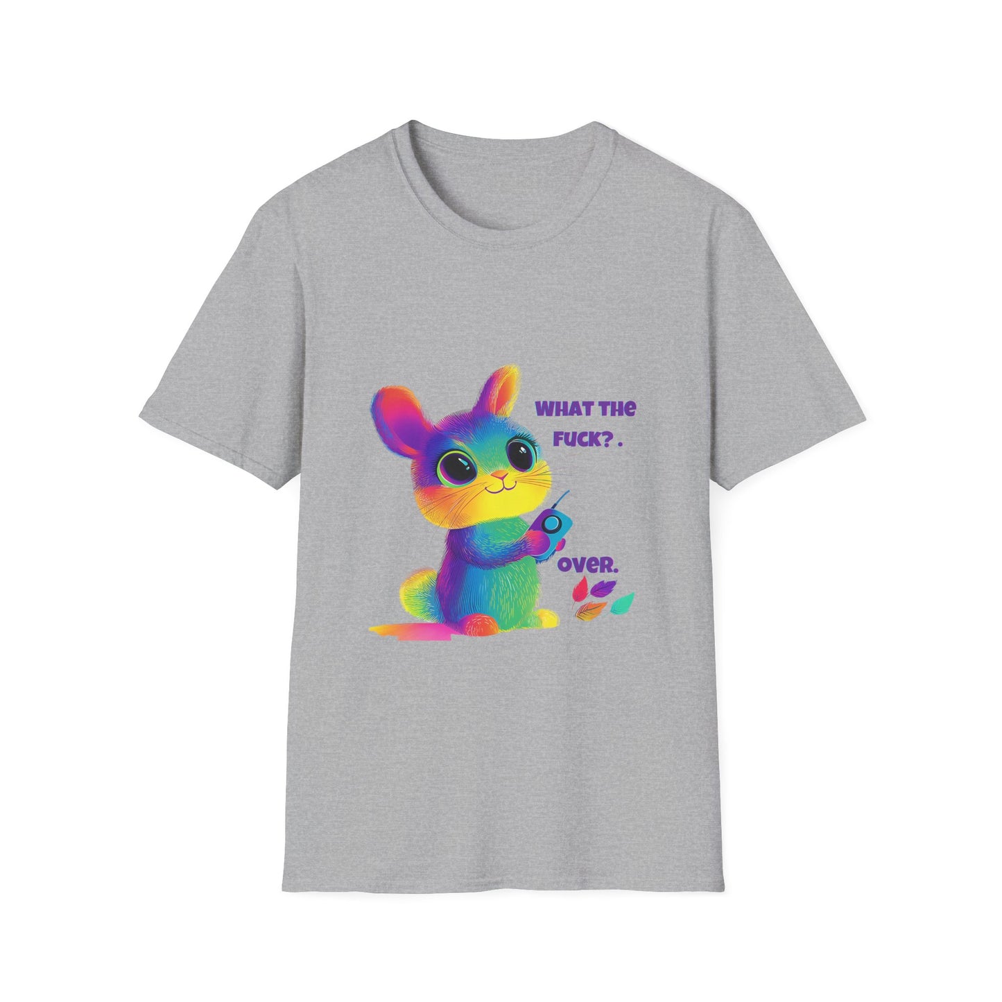Rainbow Bunny WTF T-Shirt | Kawaii Pastel Activism Tee