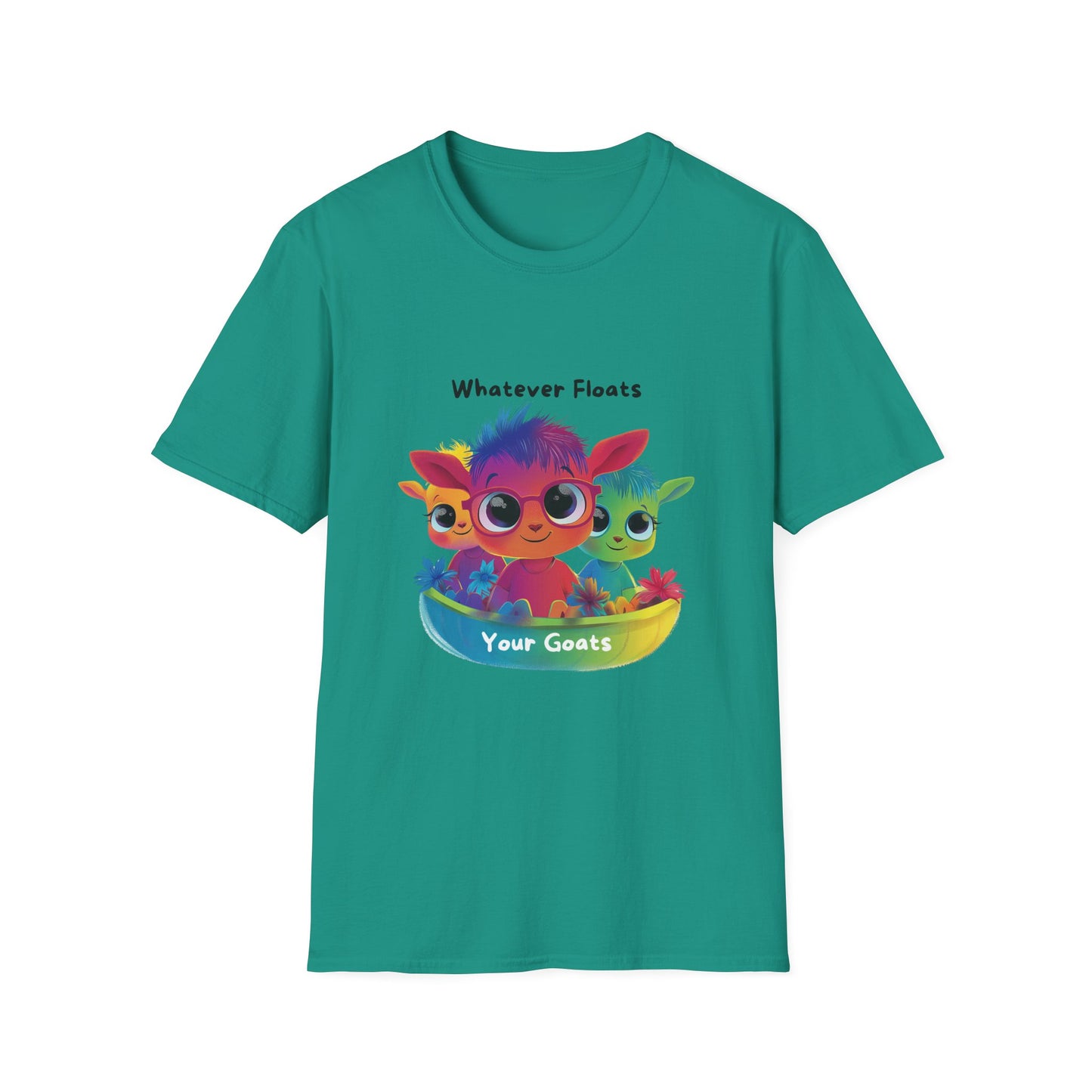 Whatever Floats Your Goats Rainbow Pride T-Shirt | Kawaii LGBTQ Tee