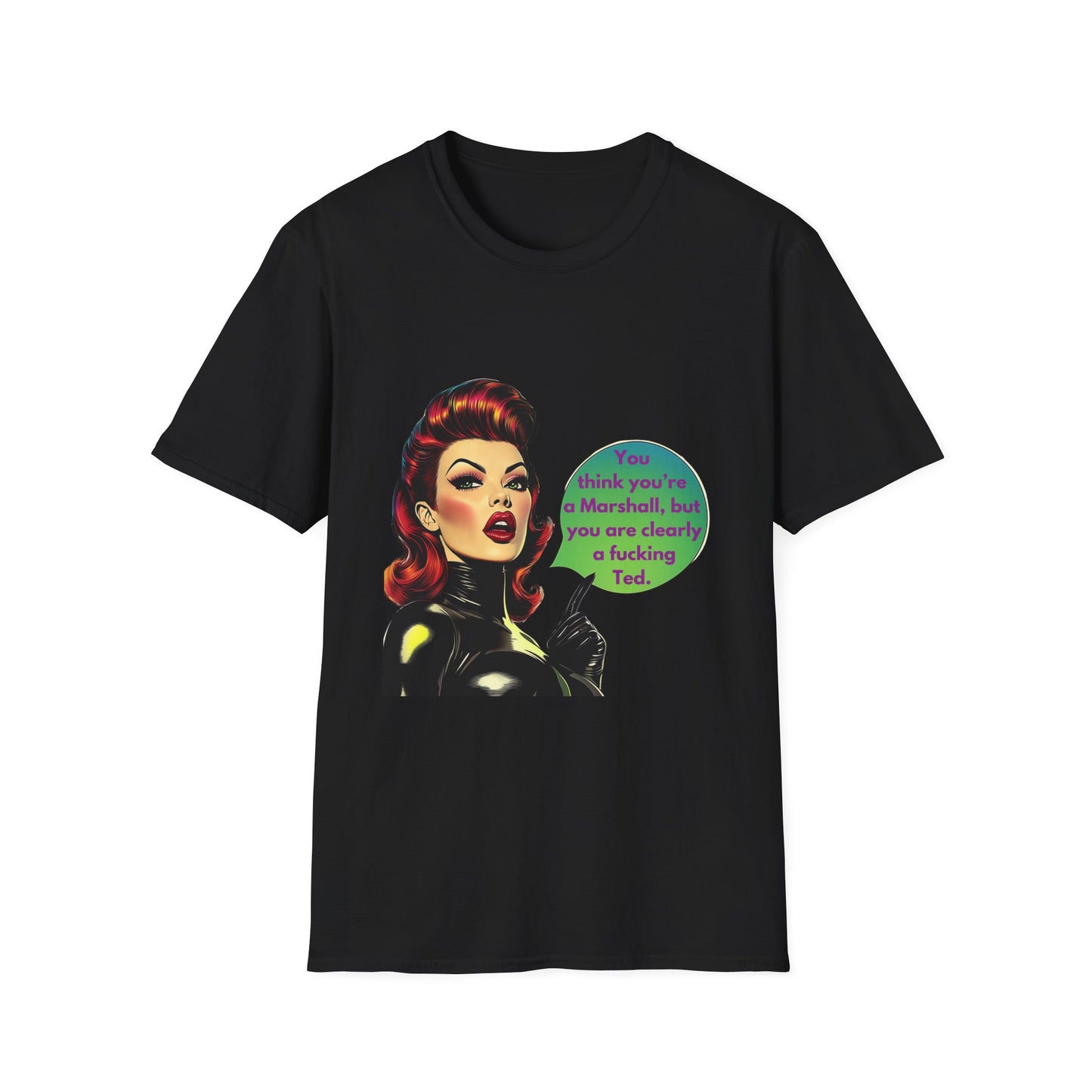 Retro Pin-Up TV Quote T-Shirt | Pink Unisex Tee