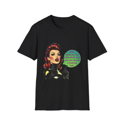 Retro Pin-Up TV Quote T-Shirt | Pink Unisex Tee