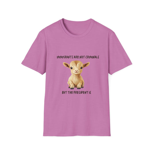 Cute Baby Goat Immigration Rights T-Shirt | Kawaii Activist Unisex Tee
