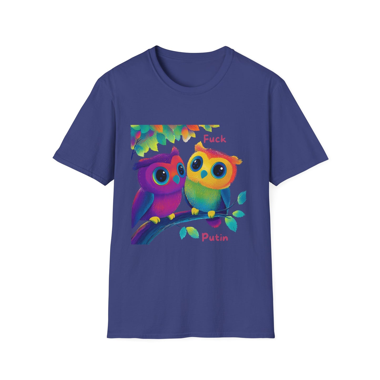 Colorful Owls Political Statement T-Shirt | Kawaii Activist Apparel