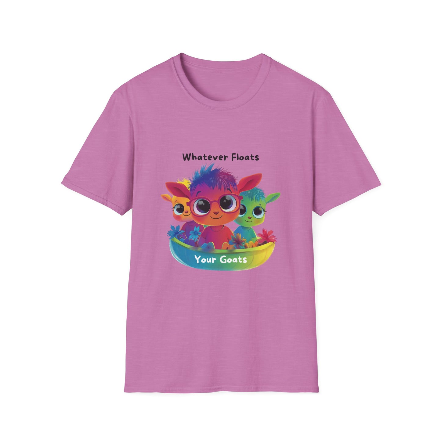 Whatever Floats Your Goats Rainbow Pride T-Shirt | Kawaii LGBTQ Tee