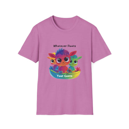 Whatever Floats Your Goats Rainbow Pride T-Shirt | Kawaii LGBTQ Tee
