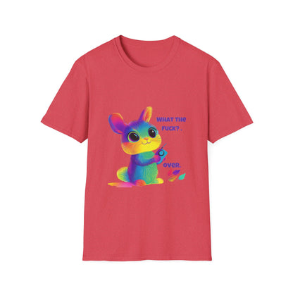 Rainbow Bunny WTF T-Shirt | Kawaii Pastel Activism Tee