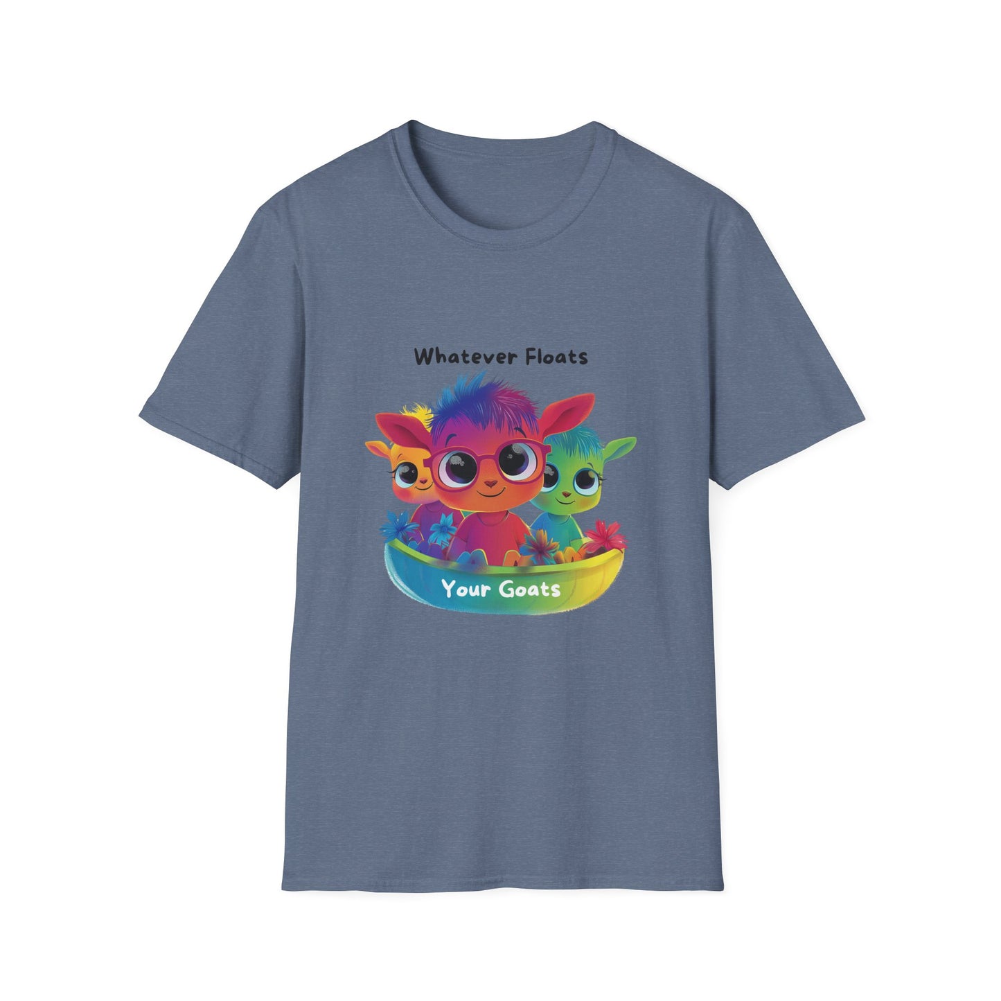 Whatever Floats Your Goats Rainbow Pride T-Shirt | Kawaii LGBTQ Tee