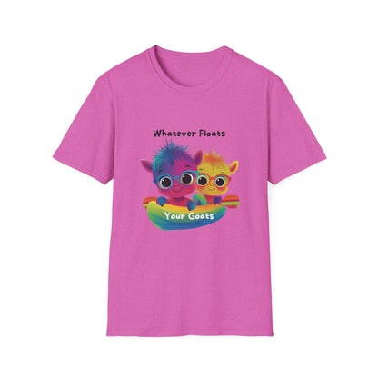 Whatever Floats Your Goats Rainbow Pride T-Shirt | Cute LGBTQ+ Tee
