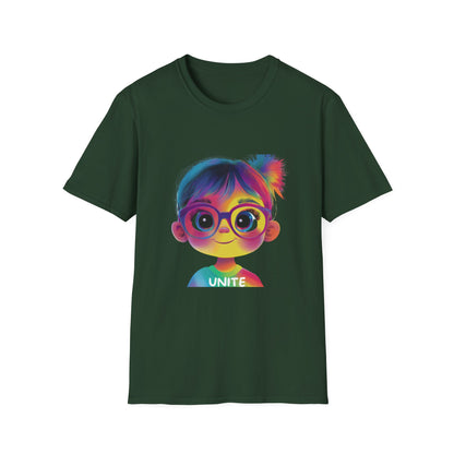 Rainbow Unity Kawaii T-Shirt | LGBTQ+ Pride Tee | Inclusive Activist Wear