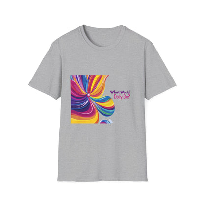 What Would Dolly Do Rainbow Flower T-Shirt | LGBTQ+ Pride Unisex Tee | Country Music Fan Gift