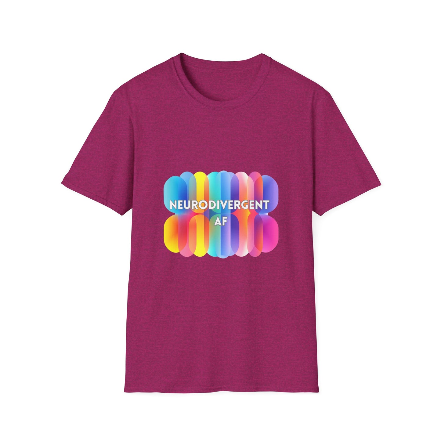Neurodivergent AF Rainbow T-Shirt | LGBTQ+ Pride Neurodiversity Tee
