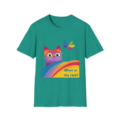 Kawaii Rainbow Cat T-Shirt | LGBTQ+ Pride Activist Kitty Tee | Cute Protest Fashion