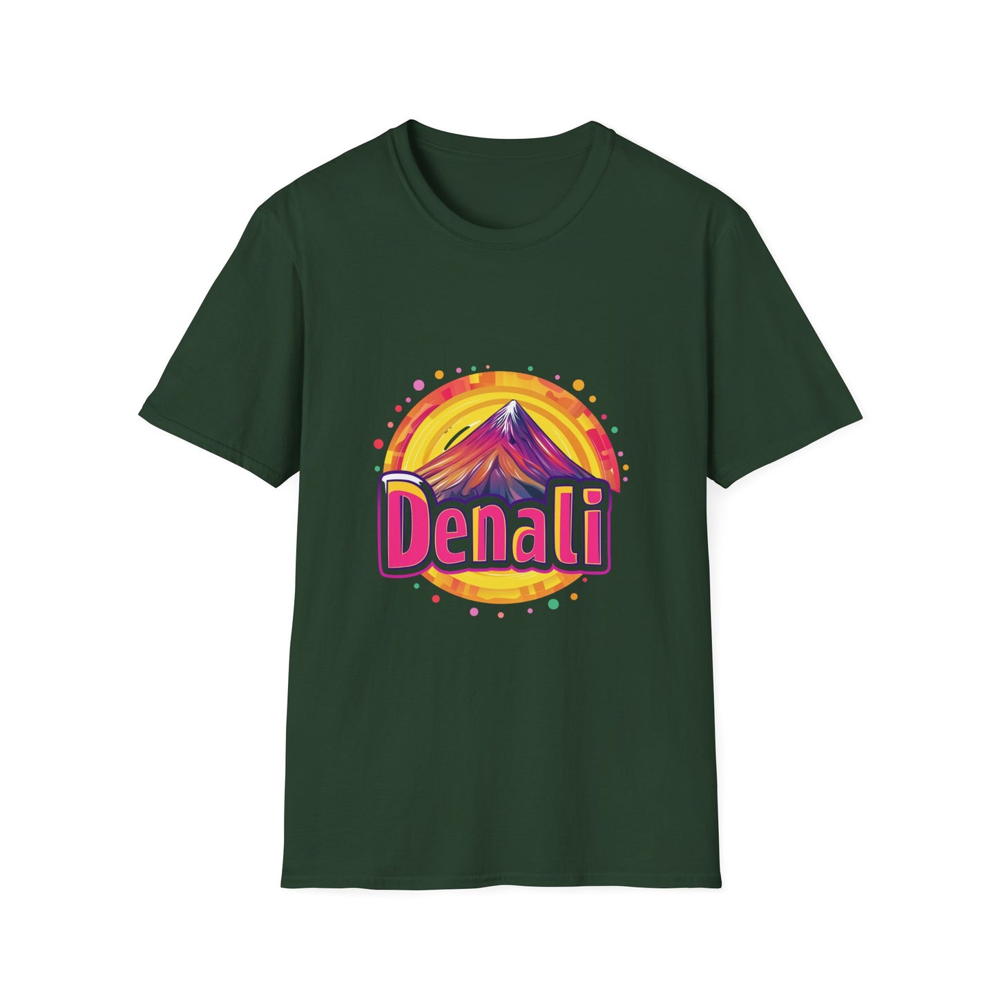 Retro Denali National Park T-Shirt | Vintage Mountain Sunset Unisex Tee