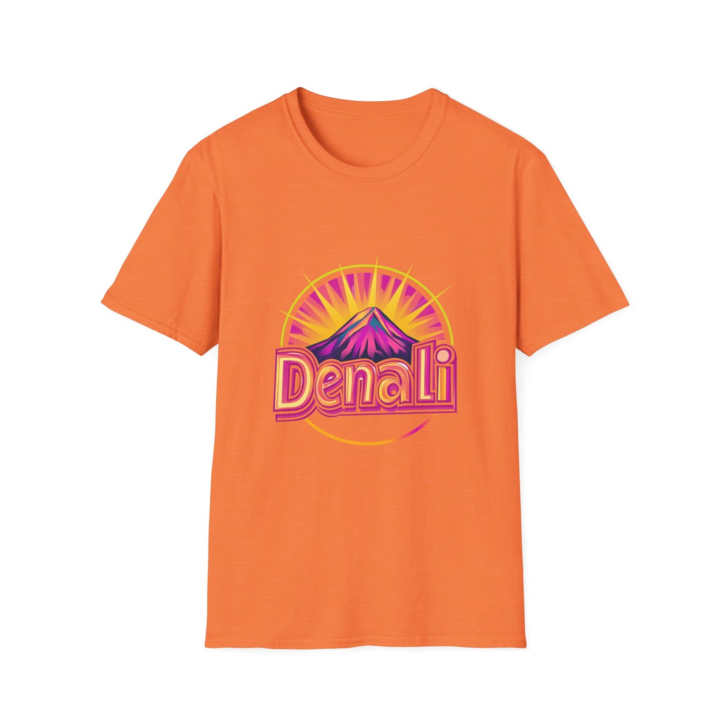 Retro Denali National Park T-Shirt | Vintage Mountain Sunset Unisex Tee
