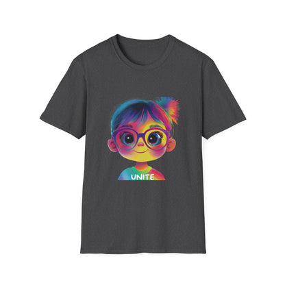 Rainbow Unity Kawaii T-Shirt | LGBTQ+ Pride Tee | Inclusive Activist Wear
