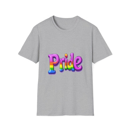 Rainbow Pride 3D Typography T-Shirt | LGBTQ+ Unisex Tee