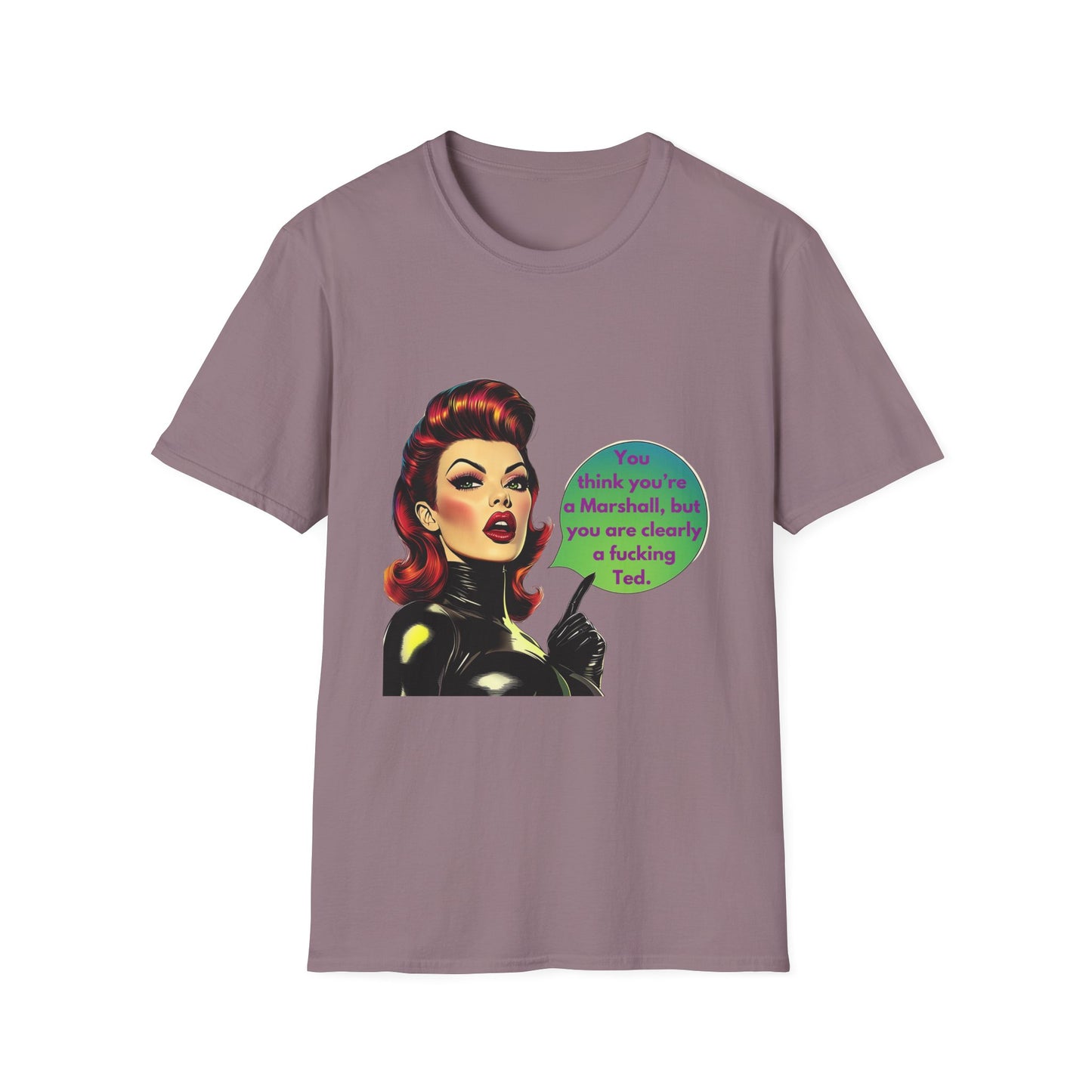Retro Pin-Up TV Quote T-Shirt | Pink Unisex Tee