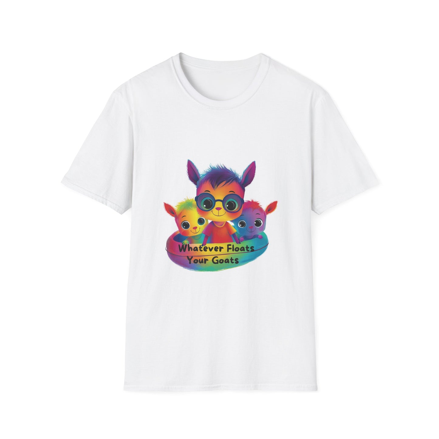 Kawaii Goats Squad Whatever Floats Your Goats T-Shirt
