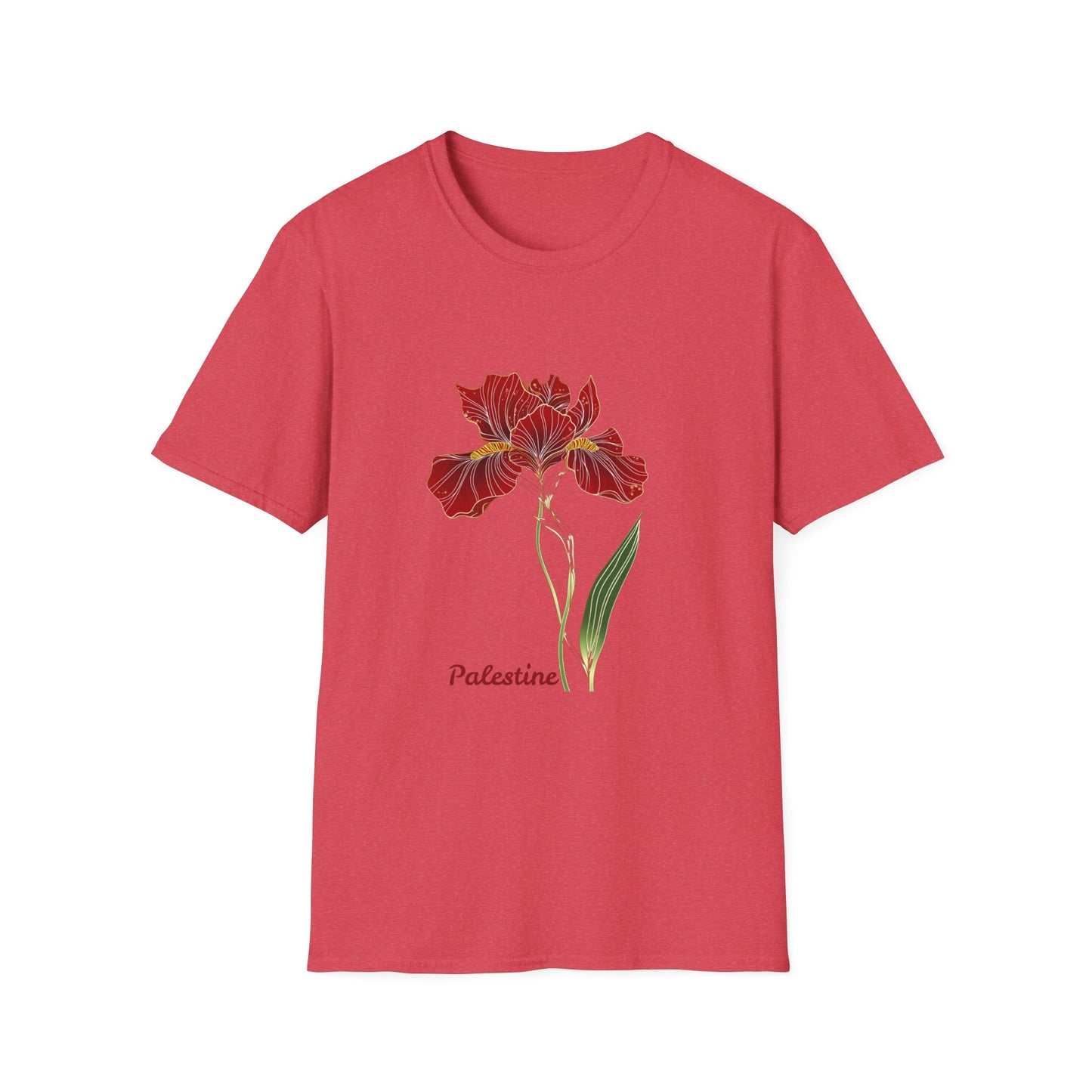 Palestine Iris Flower Unisex T-Shirt | Solidarity Cotton Tee