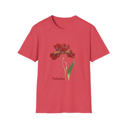 Palestine Iris Flower Unisex T-Shirt | Solidarity Cotton Tee