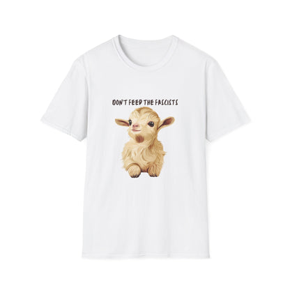 Cute Baby Goat Anti-Fascist T-Shirt | Kawaii Activism Unisex Tee