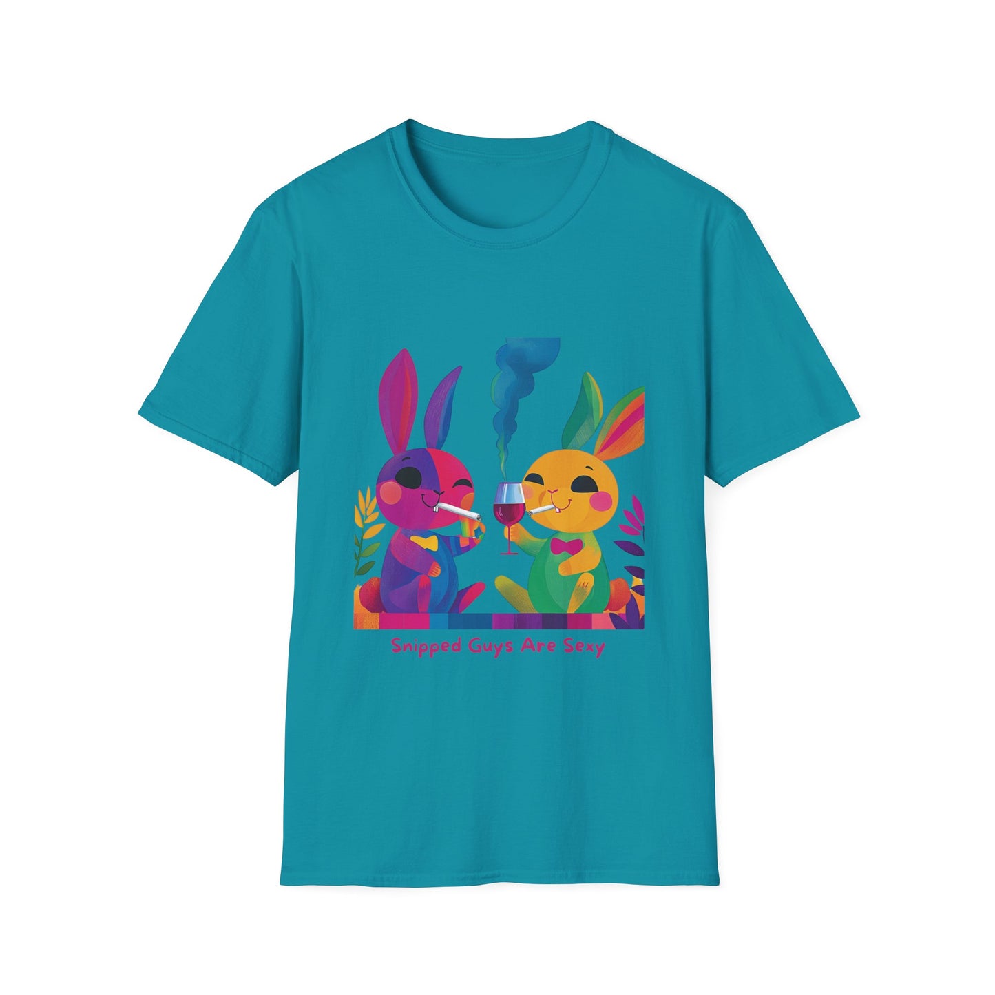 Snipped Guys Are Sexy T-Shirt | Kawaii Bunny Activism | LGBTQ+ Pride Unisex Tee