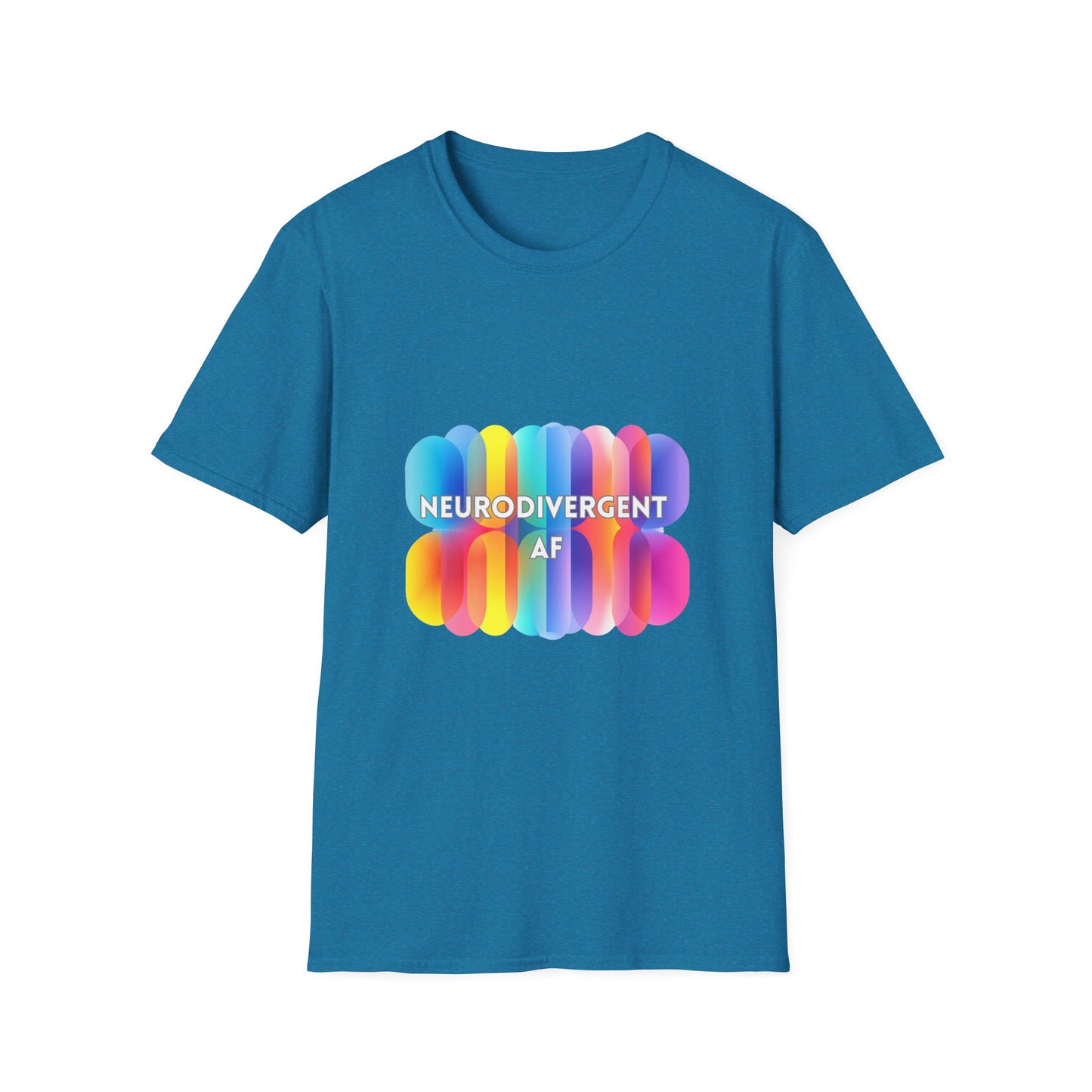 Neurodivergent AF Rainbow T-Shirt | LGBTQ+ Pride Neurodiversity Tee