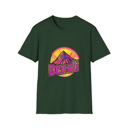 Retro Denali National Park T-Shirt | Vintage Mountain Sunset Unisex Tee