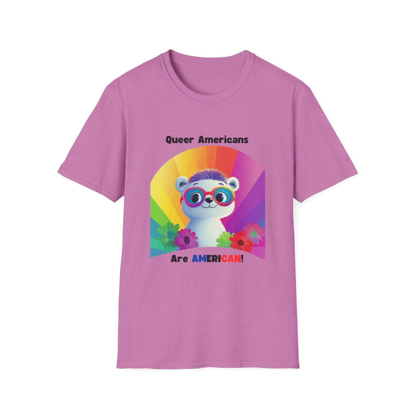 Kawaii Pride Panda Rainbow T-Shirt | LGBTQ+ Cute Animal Rights Tee