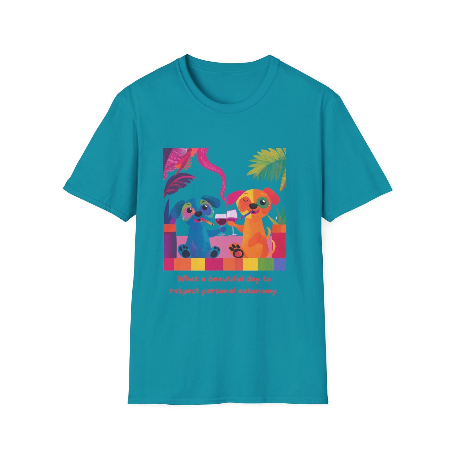 Respect Autonomy Dogs T-Shirt | Kawaii Activist Tee