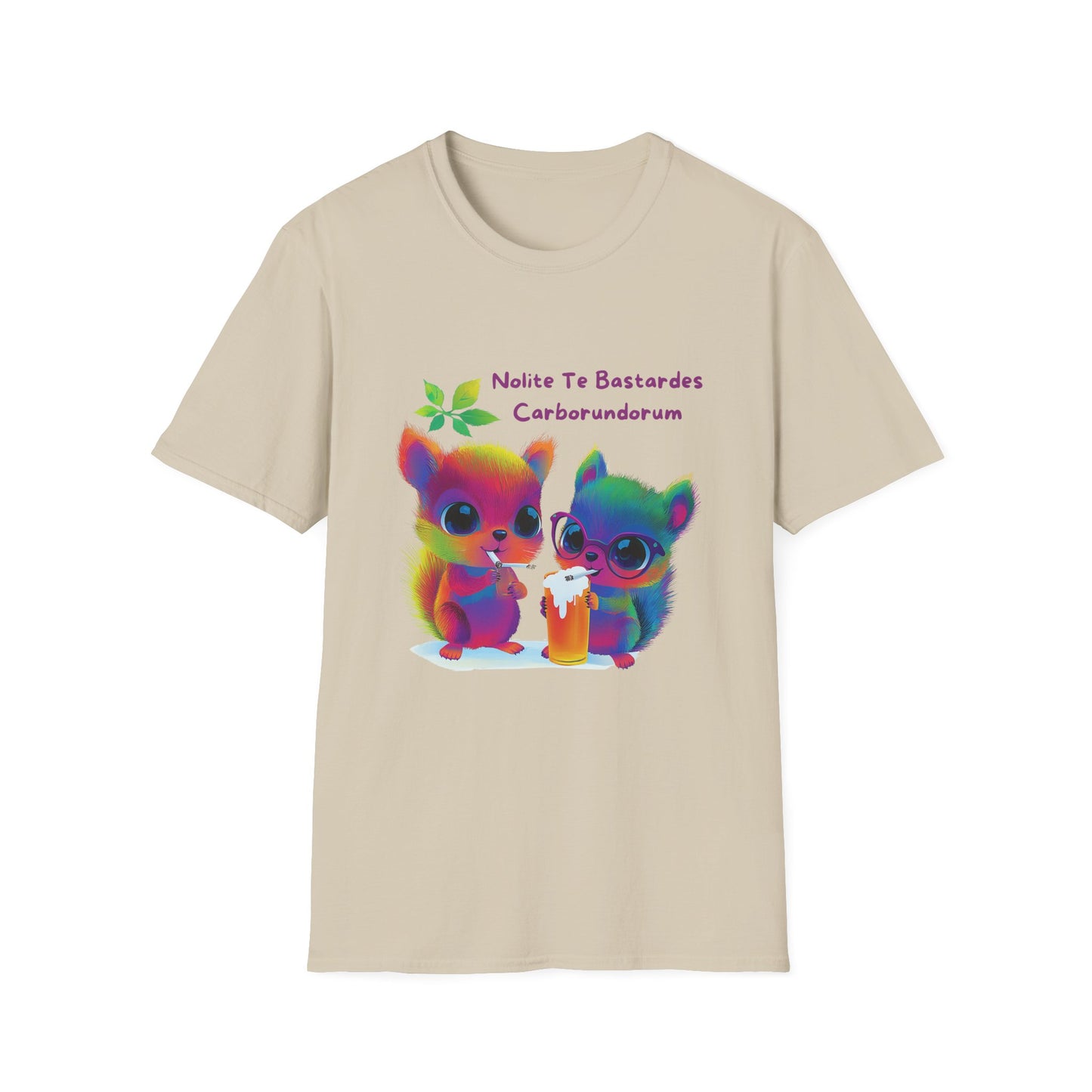 Rainbow Squirrels Anti-Fascist T-Shirt | Kawaii Protest Tee
