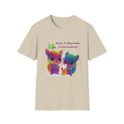 Rainbow Squirrels Anti-Fascist T-Shirt | Kawaii Protest Tee