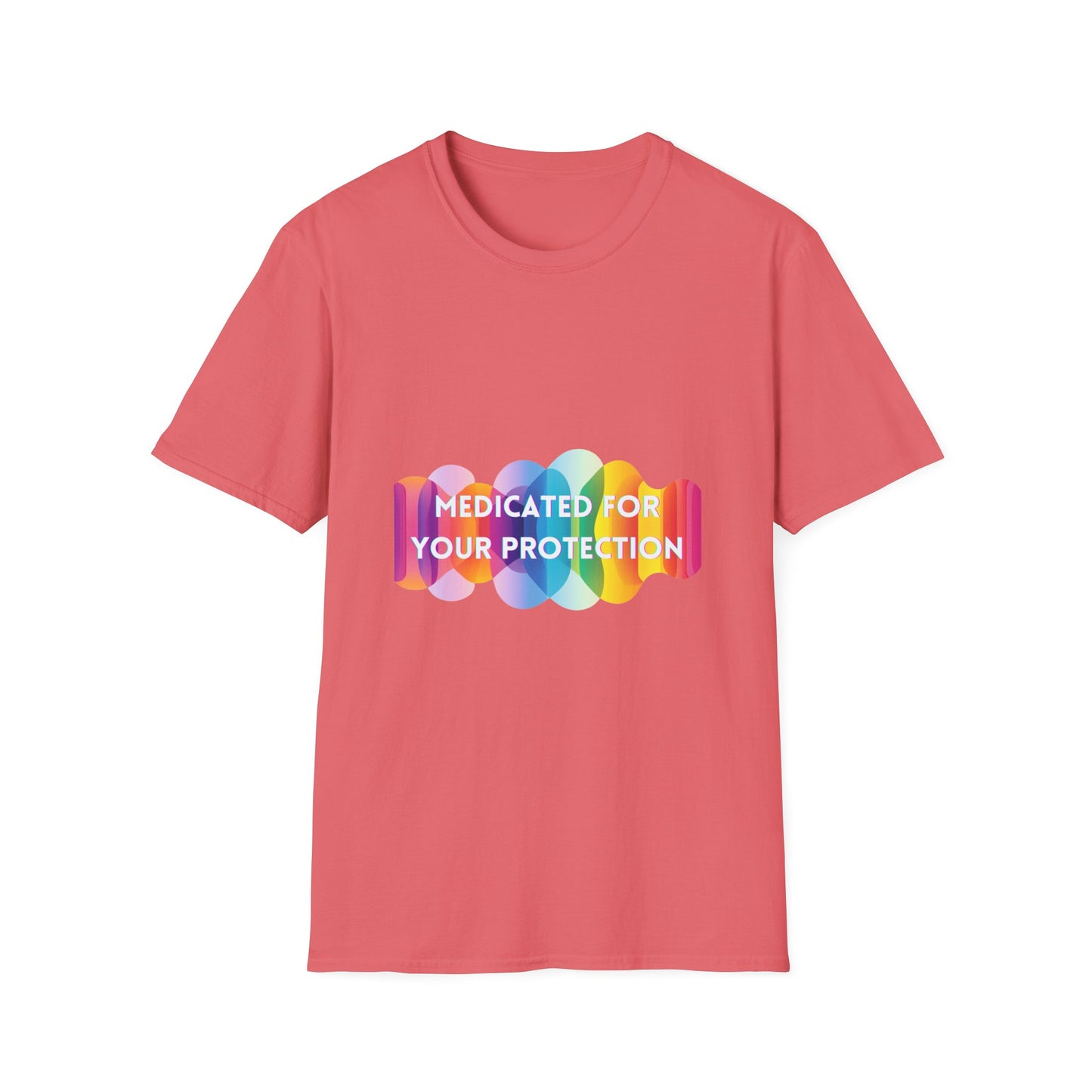 Medicated For Your Protection Pastel Pill T-Shirt | Mental Health Awareness Tee