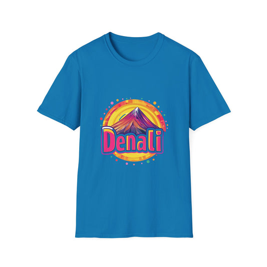 Retro Denali National Park T-Shirt | Vintage Mountain Sunset Unisex Tee