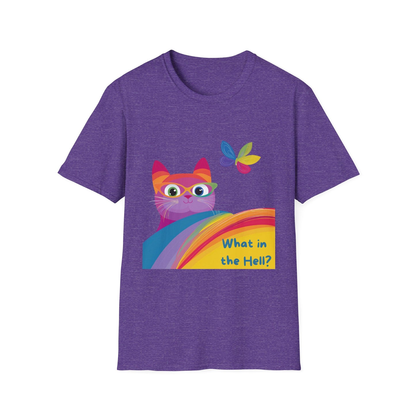 Kawaii Rainbow Cat T-Shirt | LGBTQ+ Pride Activist Kitty Tee | Cute Protest Fashion