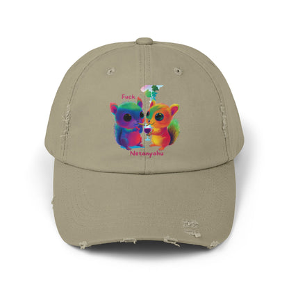 Rainbow Squirrels Unity Distressed Cap | LGBTQ+ Pride Hat