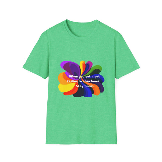 Rainbow Petal Self-Care T-Shirt | Stay Home Mental Health Tee