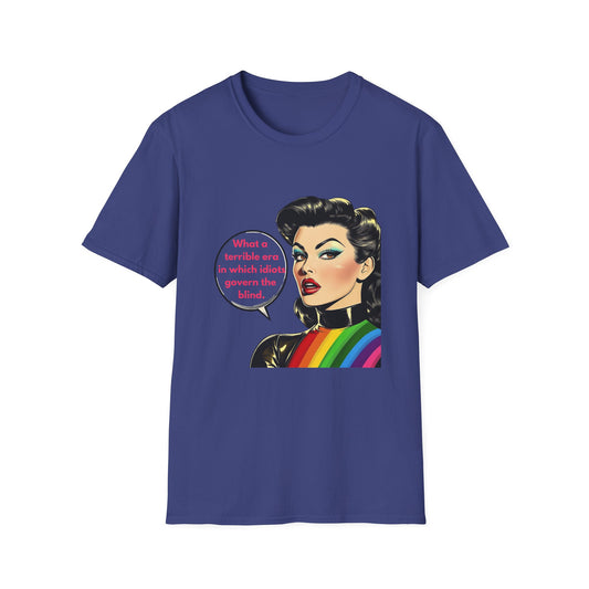 Retro Style Feminist Quote T-Shirt | Vintage Pin-Up Rainbow Pride Tee