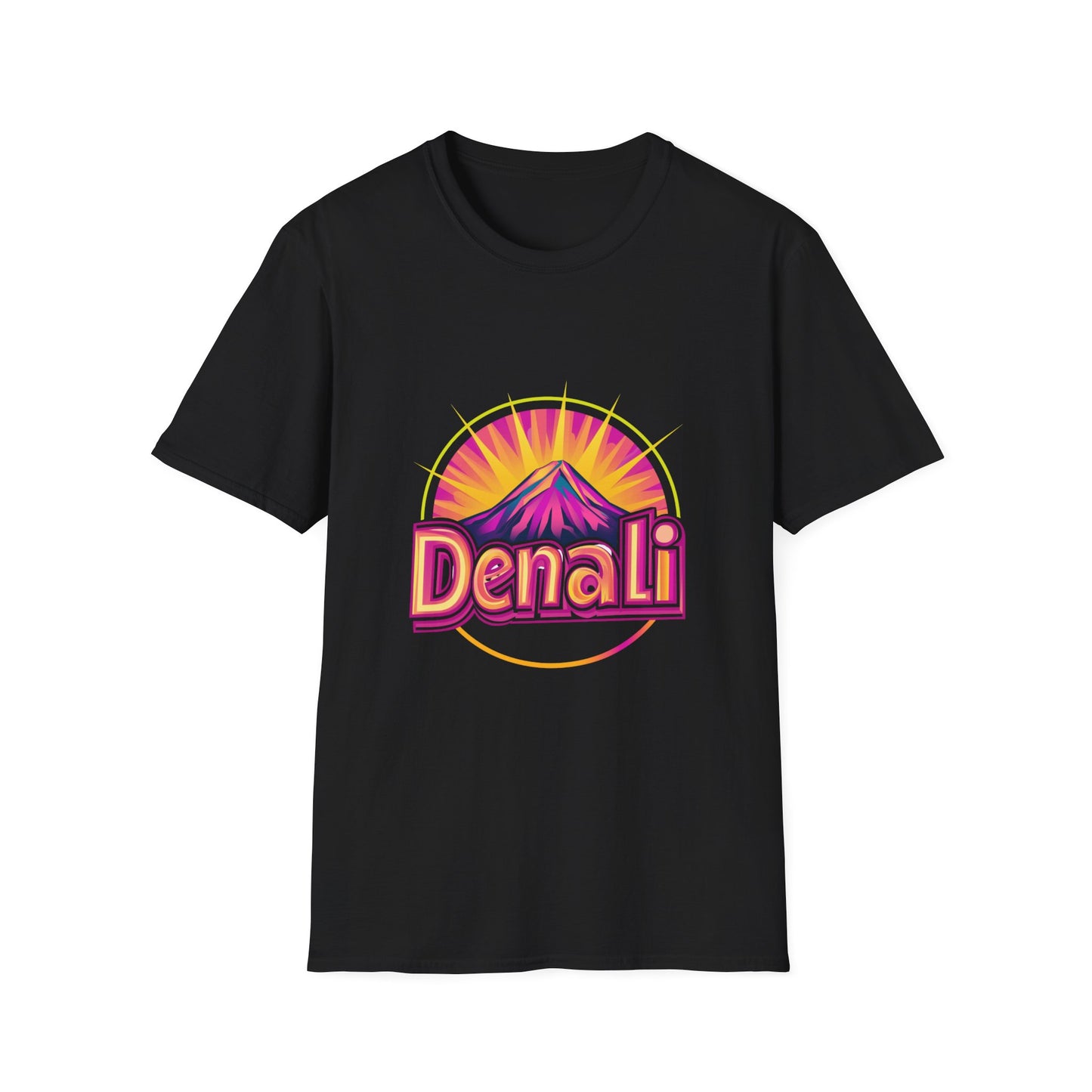 Retro Denali National Park T-Shirt | Vintage Mountain Sunset Unisex Tee