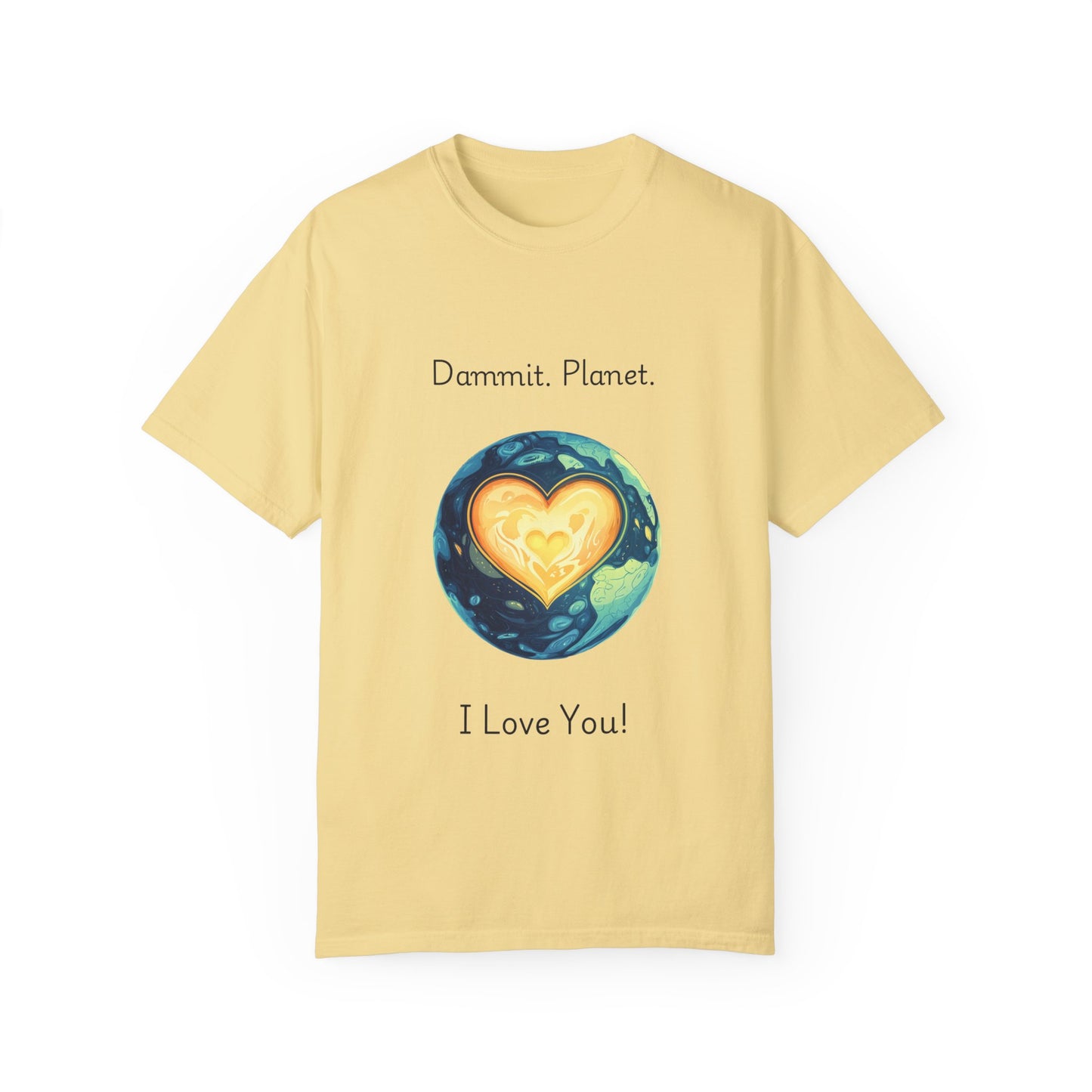 Earth Heart Environmental T-Shirt | Planet Love Statement Tee | Eco Activist Gift